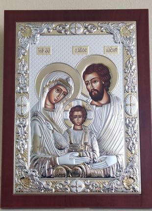 Греческая икона prince silvero святое семейство 24х32 см ma/e1857vx 24х32 см