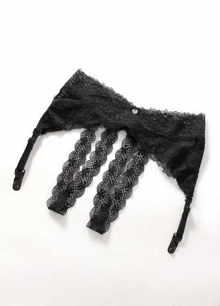 Lacrisia crotchless garter beltt черный пояс obsessive для чулок с открытыми трусиками10 фото