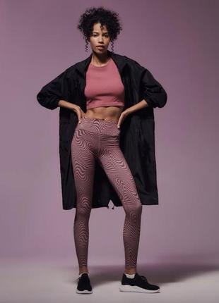 Леггинсы с узором и топ (комплект) gym hard