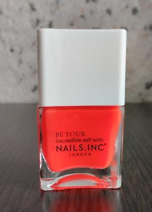 Nails.inc coral street neon nail polish лак для нігтів