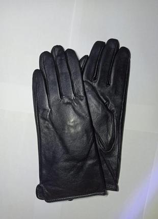 Кожаные женские перчатки на размер xl. ширина ладони от запястья 10 см4 фото