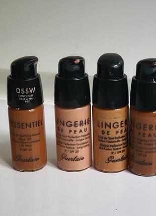 Тональні креми guerlain lingerie de peau, cushion, l’essentiel natural glow