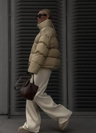 Теплая зимняя куртка пуховик в стиле zara деньги ❄️☃️