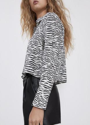 Рубашка зебра от zara5 фото