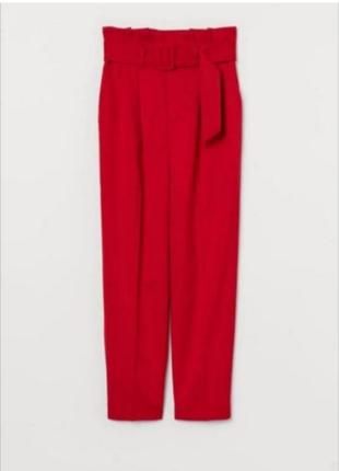Красные брюки брюки брюки h&amp;m6 фото