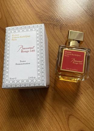 Духи тестер maison francis kurkdjian baccarat rouge 540 edp 70 ml.1 фото