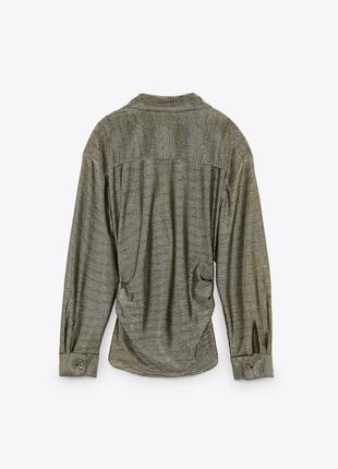 Блуза с металлическим эффектом the bonnie blouse от zara