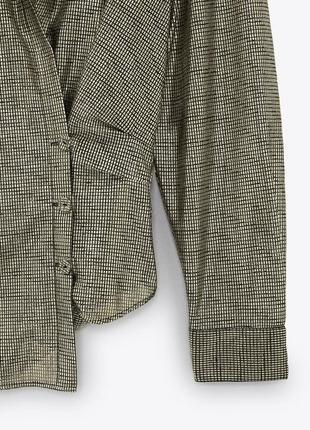 Блуза с металлическим эффектом the bonnie blouse от zara