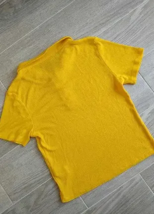 Желтая рубашка поло primark футболка3 фото