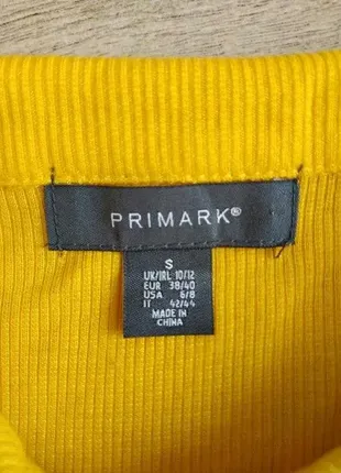 Желтая рубашка поло primark футболка4 фото