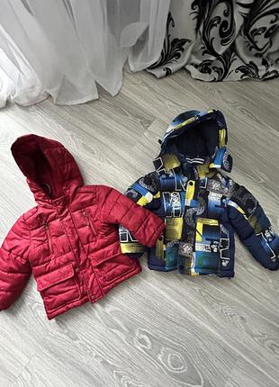 Куртки, осень, зима. 80-86 см3 фото
