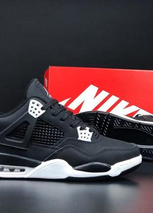 Мужские термо кроссовки на флисе в стиле nike air jordan 4 🆕 теплые джорданы6 фото