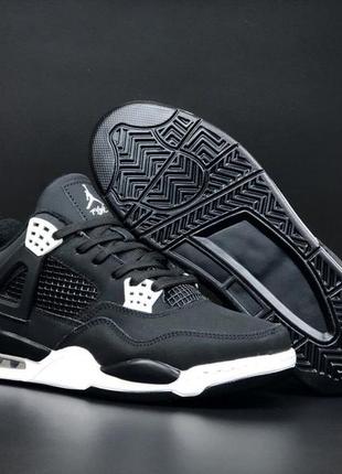 Мужские термо кроссовки на флисе в стиле nike air jordan 4 🆕 теплые джорданы