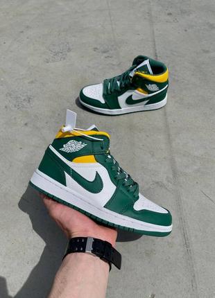 Кроссовки nike air jordan 1 mid gs «sonics’