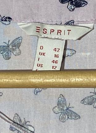 Легкая очень приятная нежно розовая блуза с бабочками из 100% вискозы 🦋 esprit 🦋 р16. подойдет на 46-504 фото