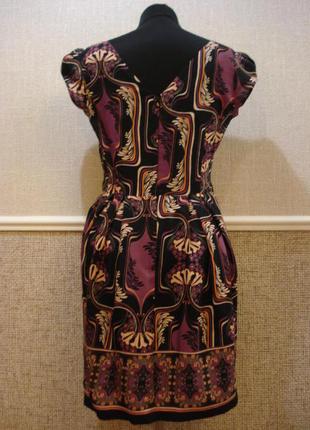 Летнее нарядное повседневное платье с принтом сарафан2 фото