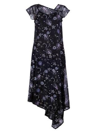 Платье в принт галактика helloween ведьма6 фото