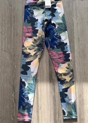 Лосини women adidas te aop leggings multicolor4 фото