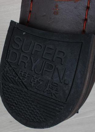 Шкіряні чоловічі черевики челсі superdry оригінал, розмір 43 (chelsea boots)6 фото