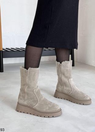 Женские зимние ботинки 2 молнии