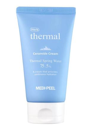 Крем з термальною водою та керамідами medi-peel herb thermal ceramide 120мл