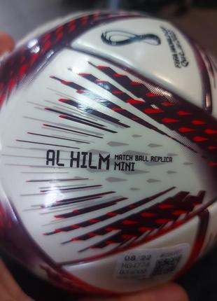 Футбольный мяч adidas al hilm mini world cup football hg47786 фото