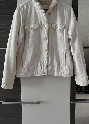 Куртка джинсовая на меху барашек sinsay denim 42 р m-l4 фото