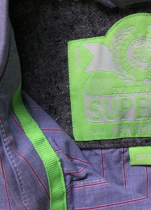 Бавовняна сорочка чоловіча superdry m5 фото