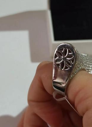Большое кольцо кастет diademagrand 16.5 размер серебряный с белым камнем и есть размер 205 фото
