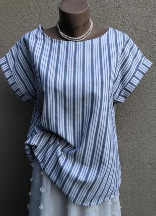 Блуза реглан,рубаха в полоску,хлопок,этно бохо стиль,