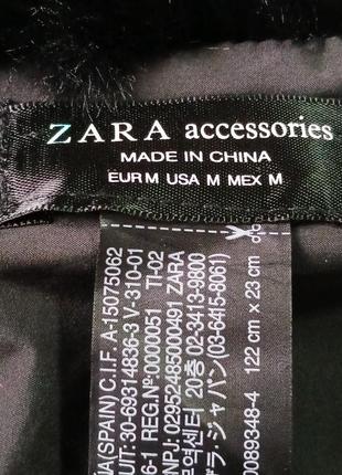 Zara шарф из искусственного меха3 фото