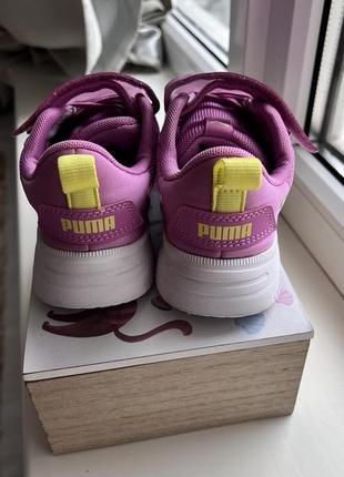 Кроссовки детские puma flyer flex розовые липучка 33-34 р4 фото