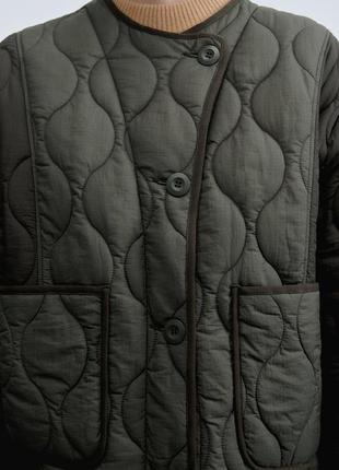 Водоотталкивающая стеганая куртка zw collection5 фото