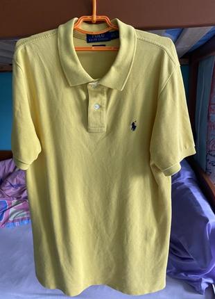 Жовта футболка polo ralph lauren