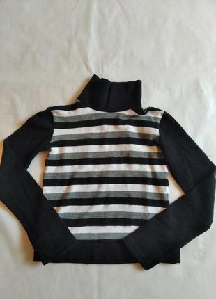 Свитер гольф в полоску