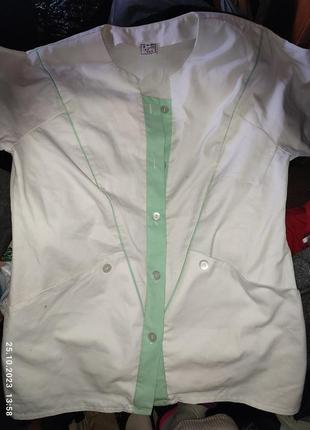 Медична сорочка пог груди 60 см подовжена