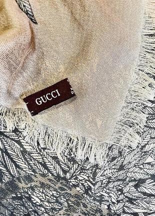 Винтажный шелковый платок gucci ( оригинал)5 фото
