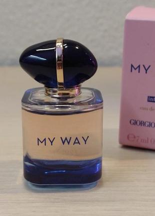 Парфумована вода my way intense giorgio armani, 7 ml мініатюра — оригінал