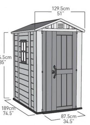 Садовый домик keter factor 4х6 2