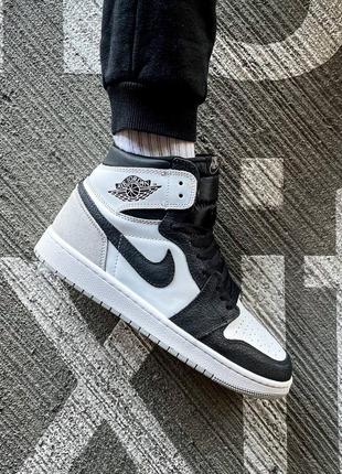 Мужские кроссовки nike air jordan 1 retro high og "blached" на осень качественного материала, стильные и удобные кроссовки на каждый день