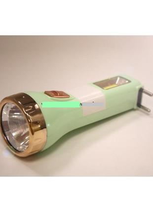 Фонарь переносной аккумуляторный 2 в 1 ly-8808 аккумуляторный фонарик 2 режима работы