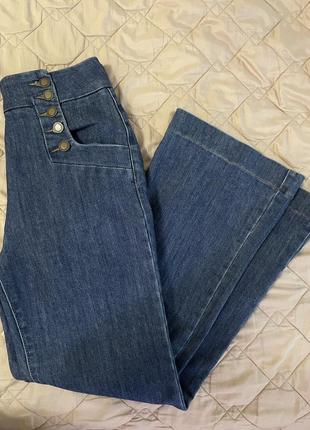 Классические джинсы клеш1 фото