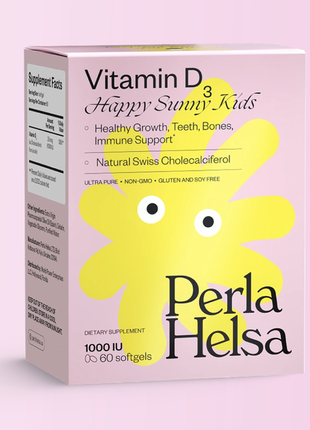 Дитячий вітамін d3 1000 iu perla helsa. 60 шт.1 фото