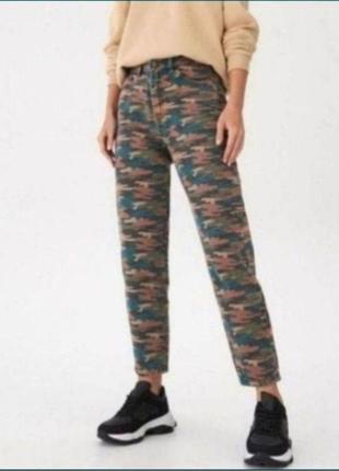 Новi жiночi  mom house denim military3 фото