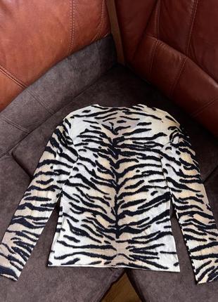 Кашемировый кофта свитер gc fontana оригинальный зверьковый принт4 фото