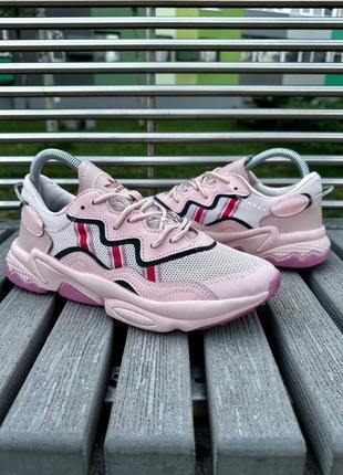 Кроссовки adidas ozweego °`~ женские кроссовки адидас демисезонные натуральная кожа7 фото