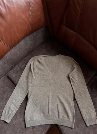 Шерстяной свитер пуловер коричневый3 фото