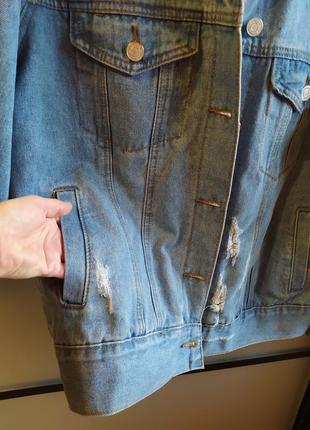 Джинсовая куртка missguided размер xs/s3 фото