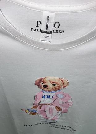 Футболка с медведем polo bear ralph lauren6 фото