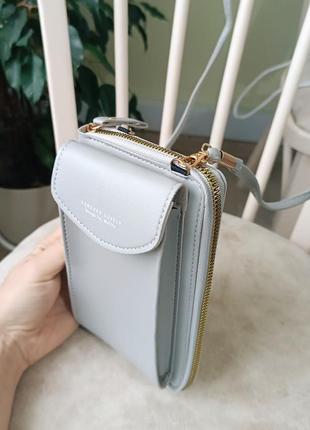 Женская сумка-клатч, кошелек с отделом для телефона2 фото